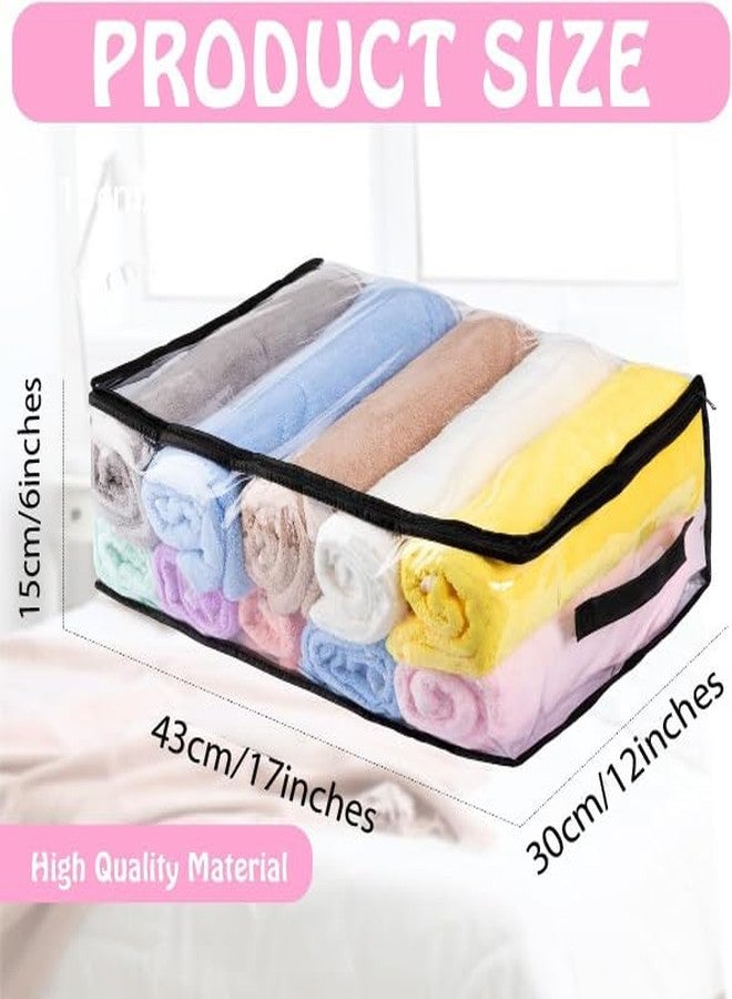 Blendmix Transparent Plastic Clothes Storage Bag Pack of 2|Saree Organiser for Wardrobe|Saree covers for storage|Clothes Organiser for Wardrobe|Saree Covers with Zip for Storage|Saree Bags Storage large - Image 2